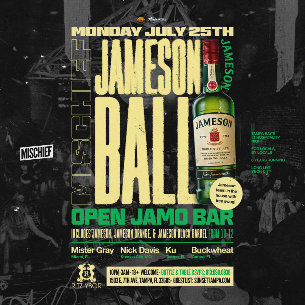 Jameson Ball for Mischief Mondays at The RITZ Ybor 7/25/2022 Sunset