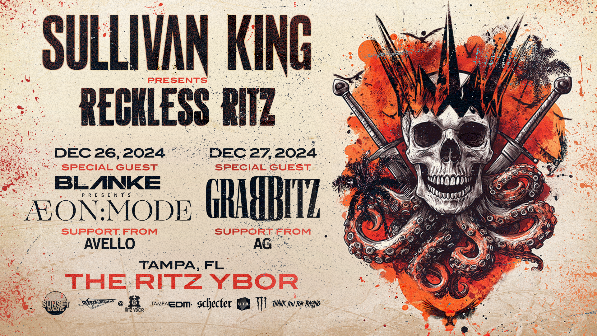 Sullivan King presents RECKLESS RITZ this December!